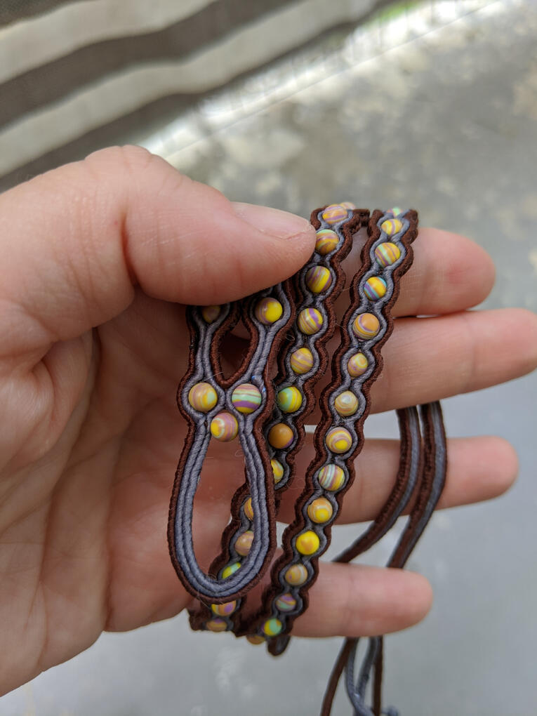 Necklace to hold your sunglasses