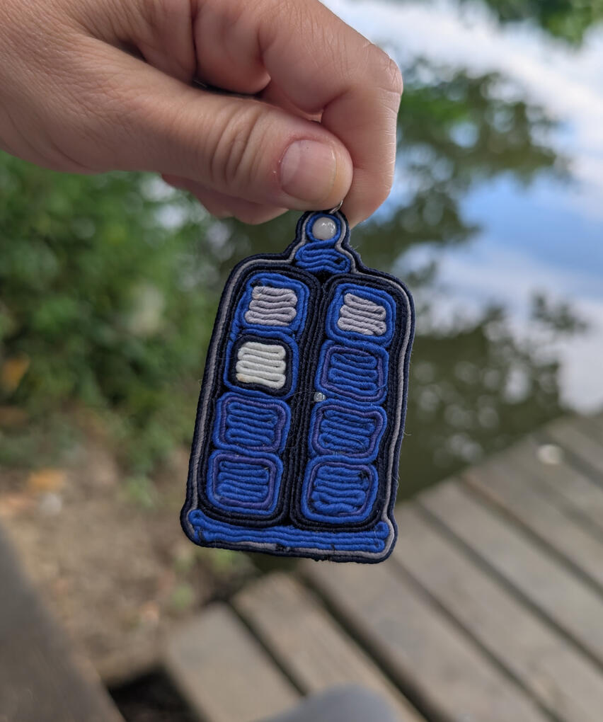 Tardis key chain