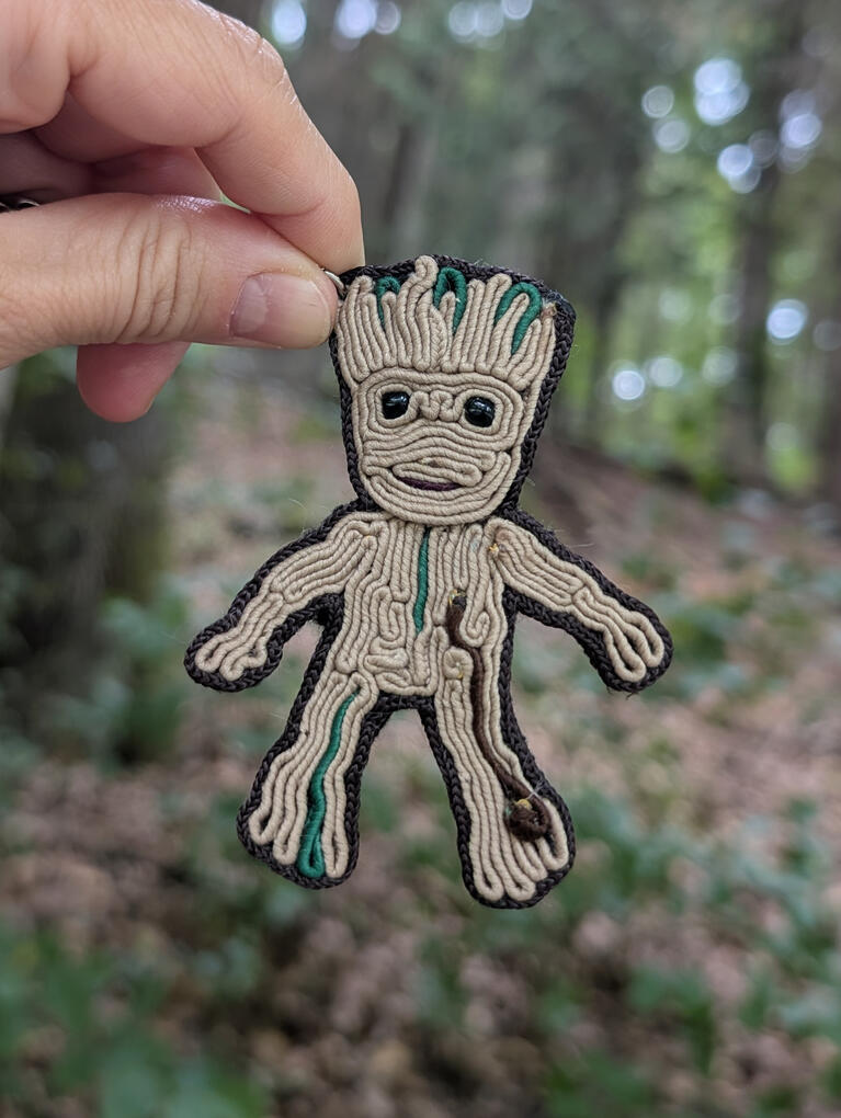I am Groot key chain