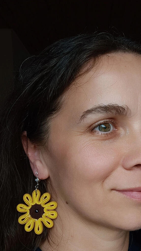 Sunflower earings Sunflower earings