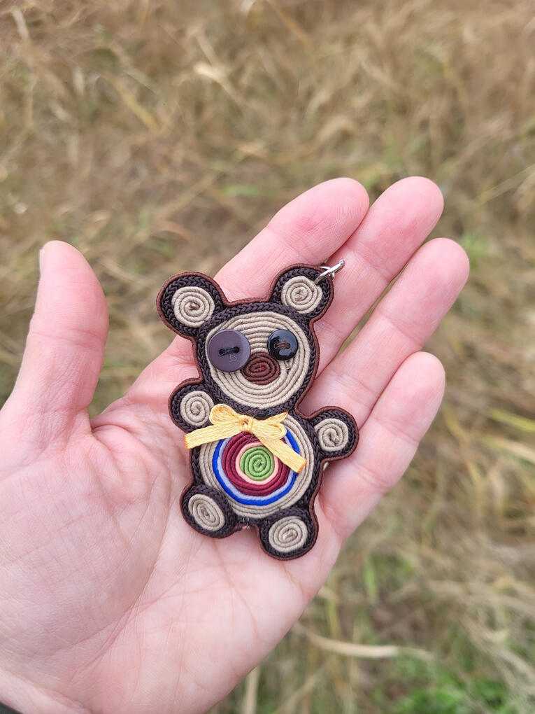 Teddy bear key chain