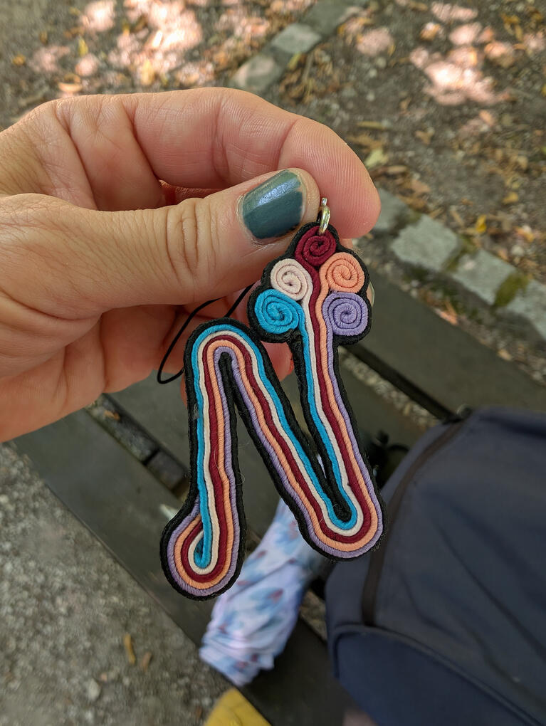 Letter N pendant Letter N pendant